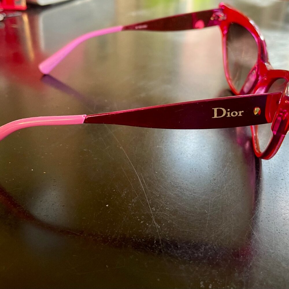 Christian Dior Cat Eyes Pink and Orange Meow! - Picture 7 of 11